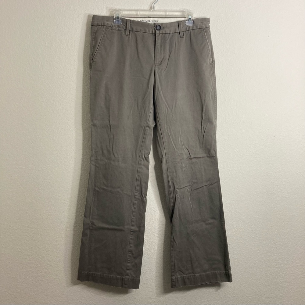 Banana Republic Weekend Chinos - Khaki/Gray - Size 12 Stretch